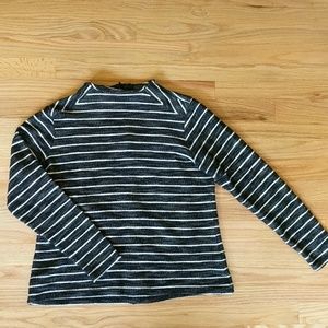 The Limited Mock Turtleneck Striped Sweater
